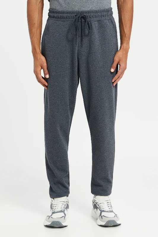 Men Charcoal Pique Joggers