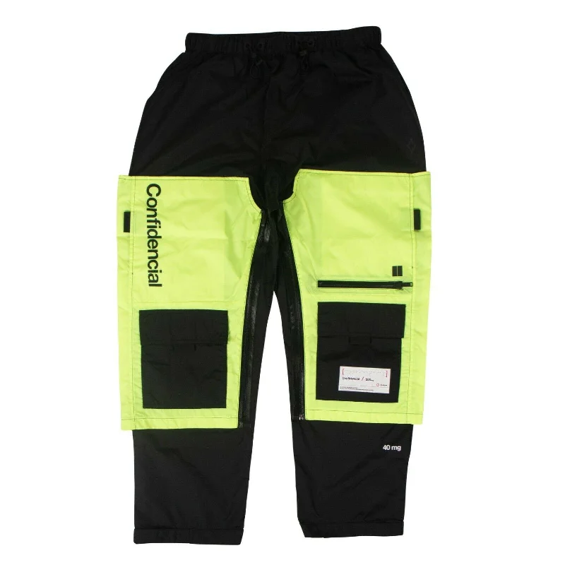 Confidential Panel Pants - Black/Yellow