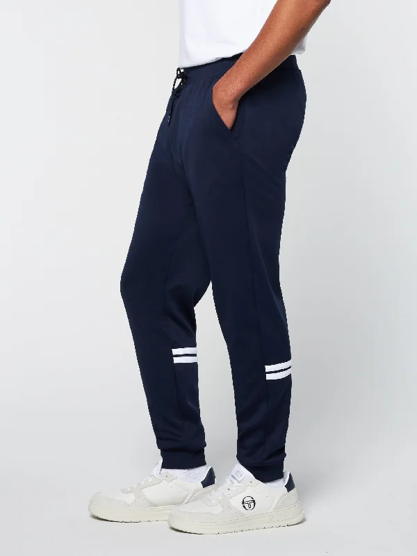 Dallas Track Pant Archivio- Maritime Blue/ White