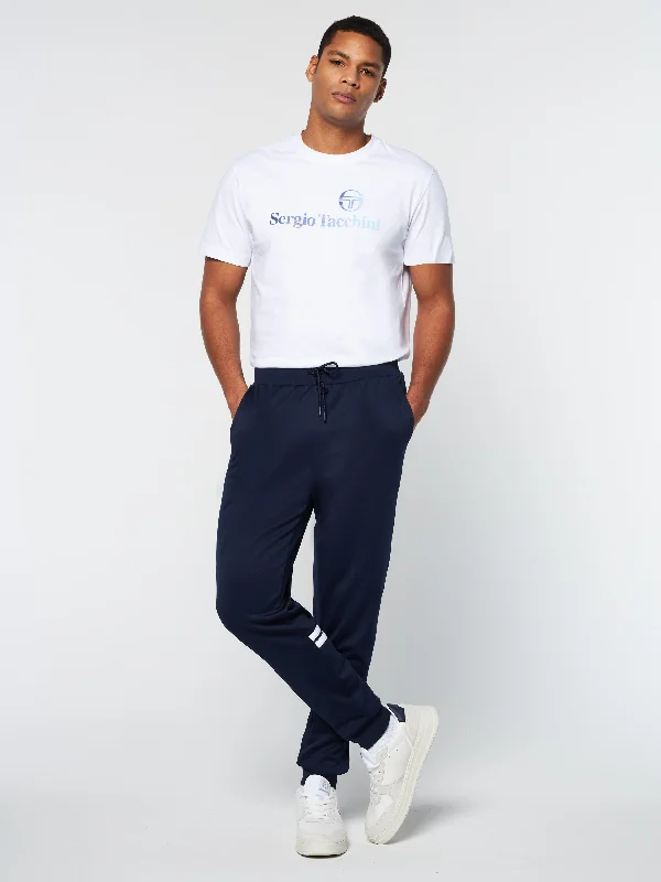 Dallas Track Pant Archivio- Maritime Blue/ White