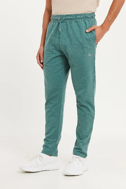 Men Green Signature Sweatpants