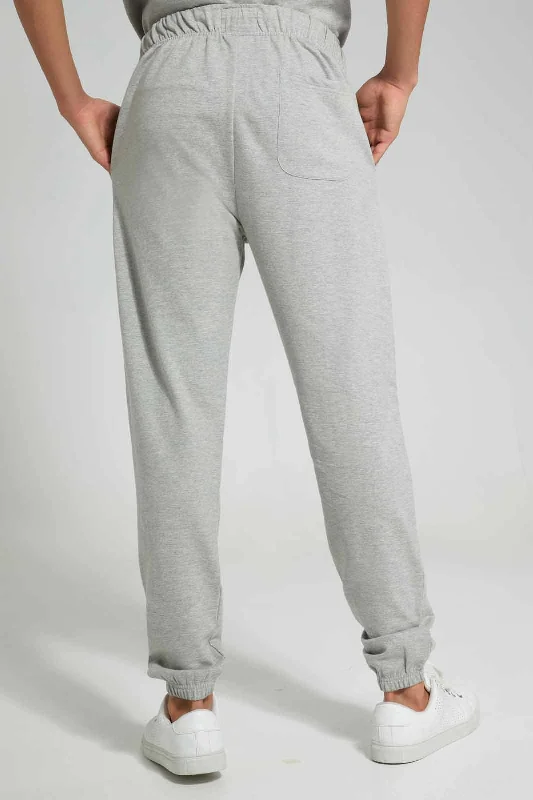 Grey Slogan Loungewear Jogger