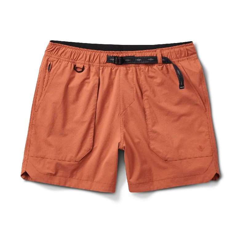 Happy Camper Shorts - Saffron Red