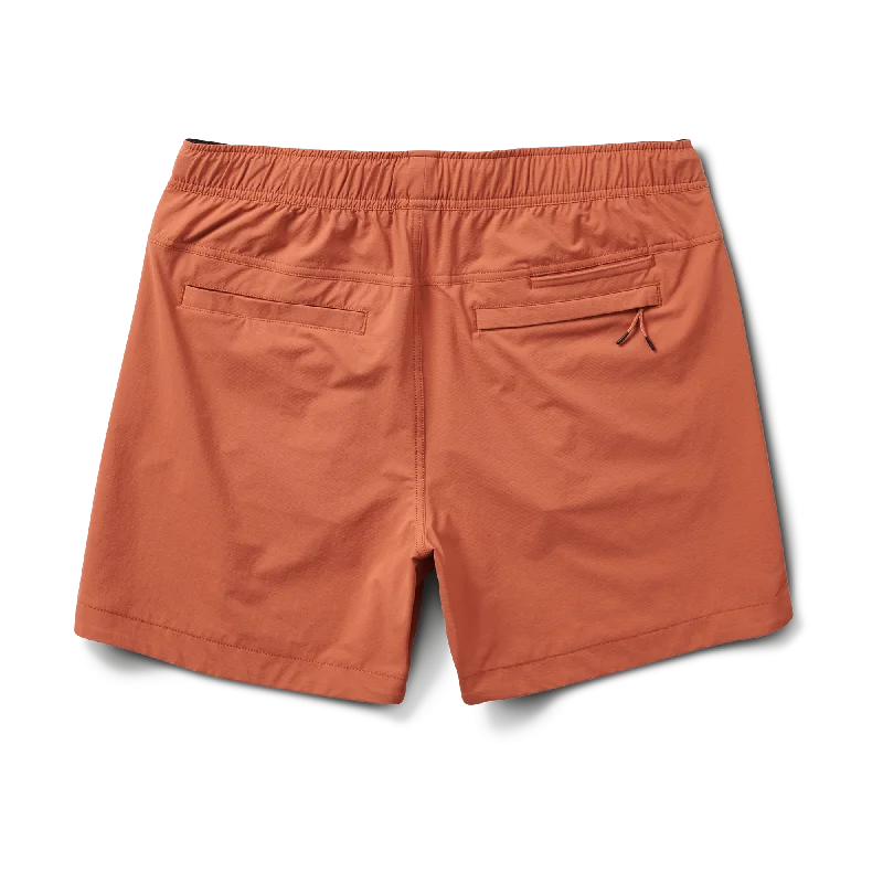 Happy Camper Shorts - Saffron Red