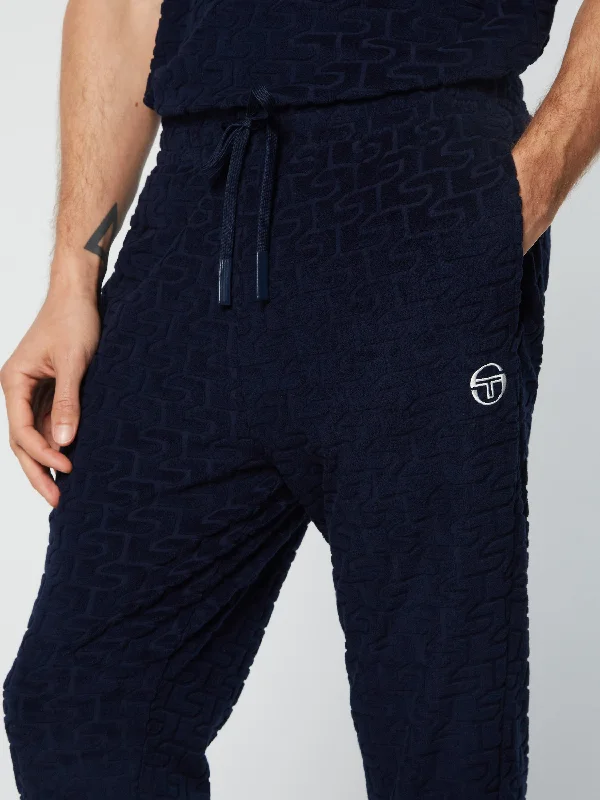 Livata Monogram Track Pant- Maritime Blue