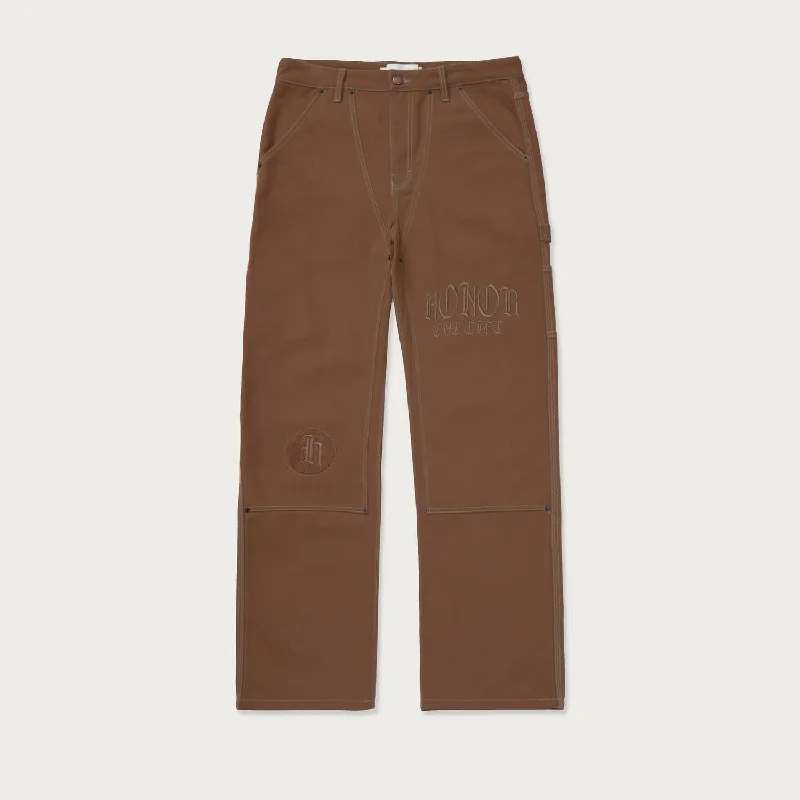 Men's Script Carpenter Pant In Brown