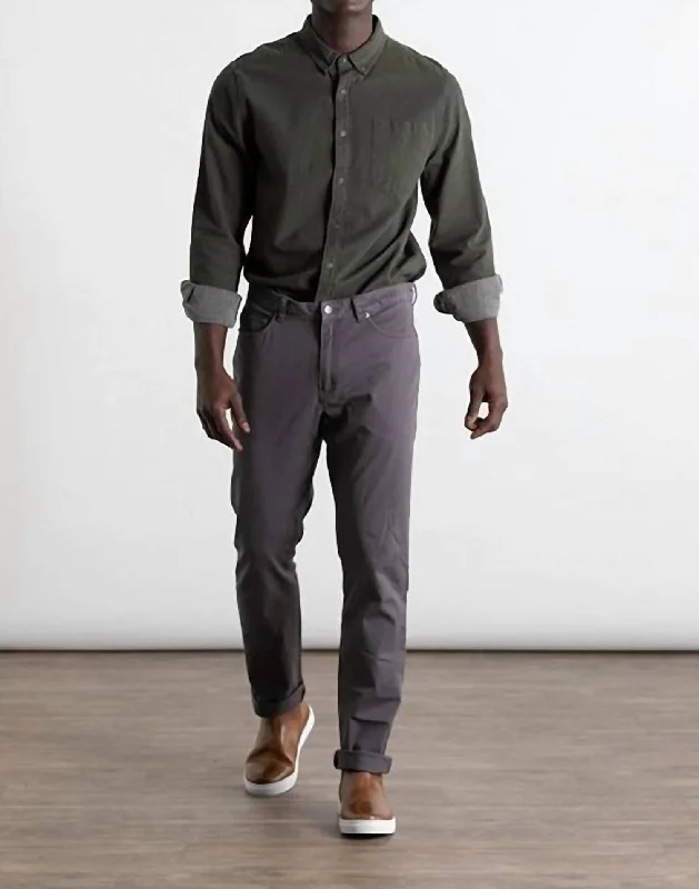 Men's The Polk Pant In Charcoal