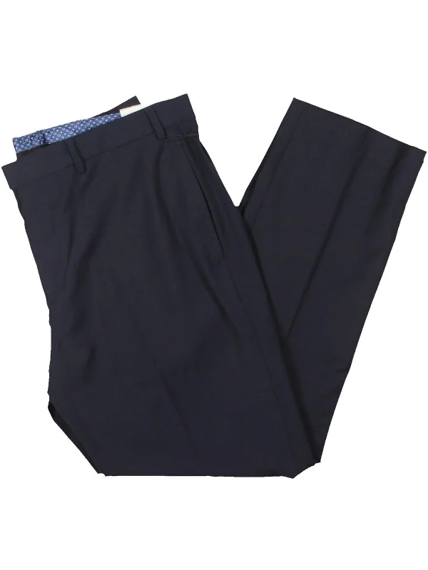 Mens Wool Blend Wool Dress Pants