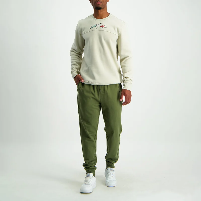 MENS ZAFF OLIVE BRUSHED FLEECE JOGGER (CORE)