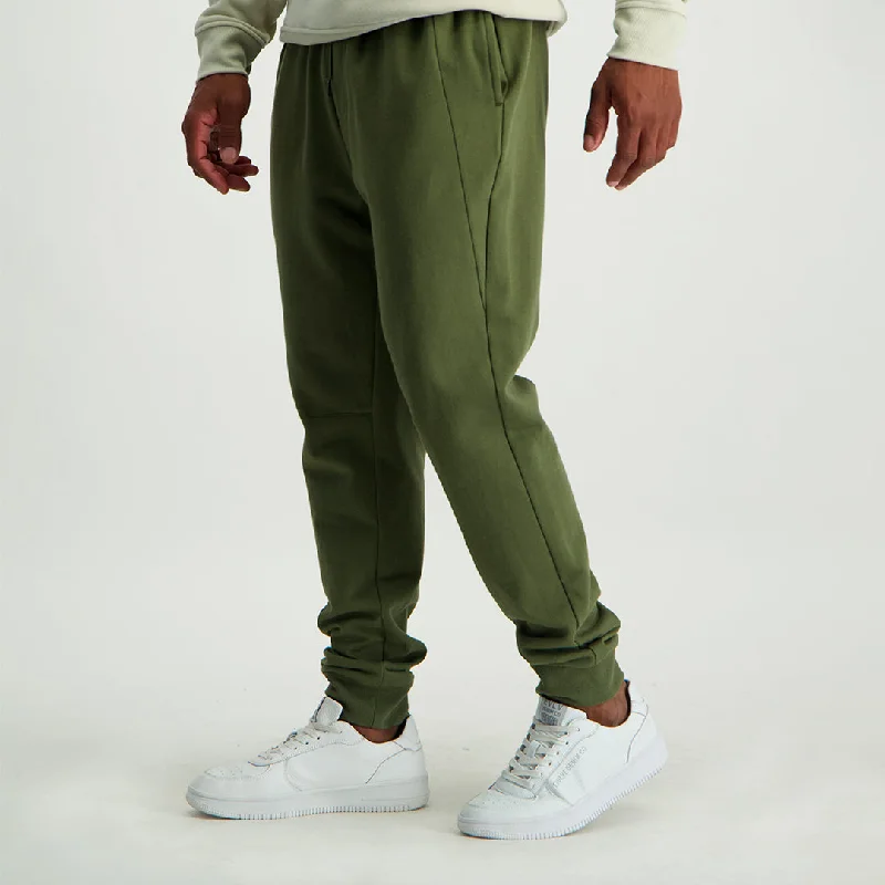 MENS ZAFF OLIVE BRUSHED FLEECE JOGGER (CORE)