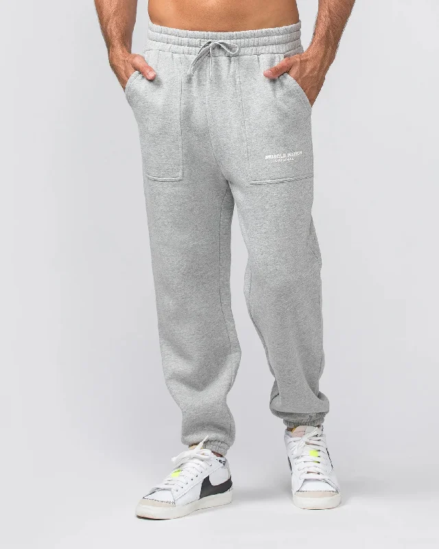 Muscle Nation | Worldwide Trackies - Grey Marl