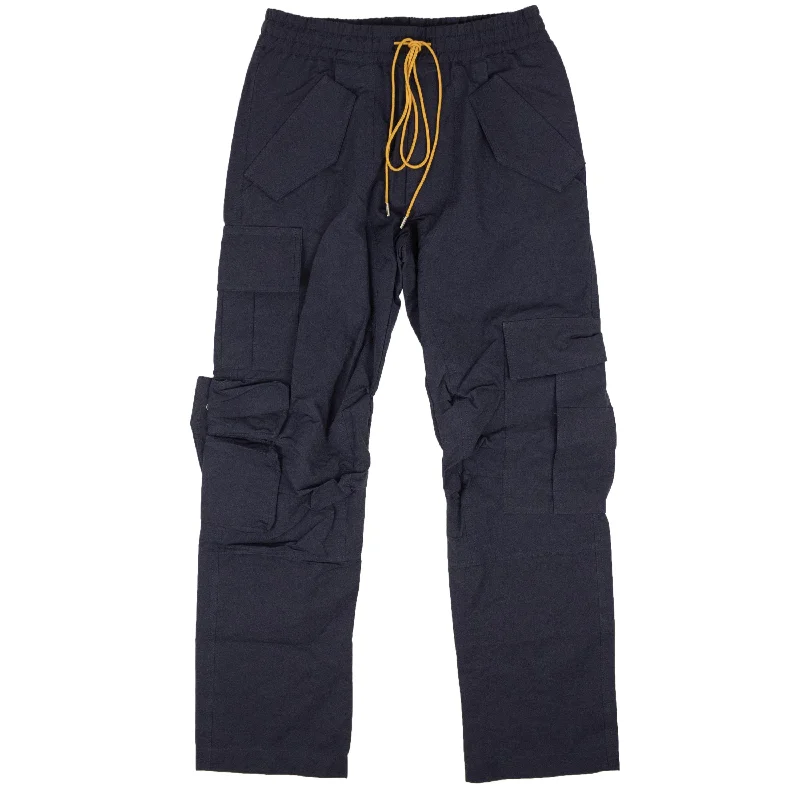 Rhude Gabardine Cargo - Navy/Cream