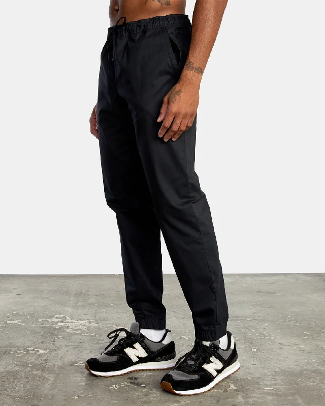 Spectrum Cuffed Track Pants - Black