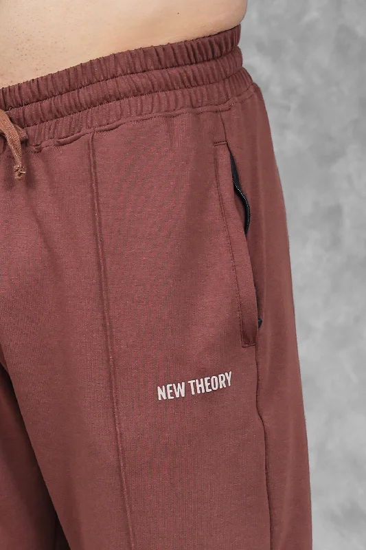 Studio Straight Fit Jogger- Chocolate Brown