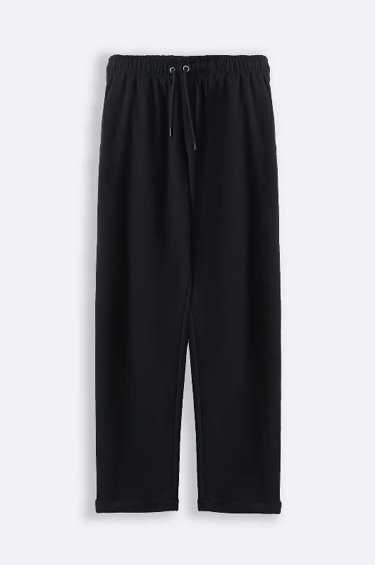 TURN-UP JACQUARD PANTS