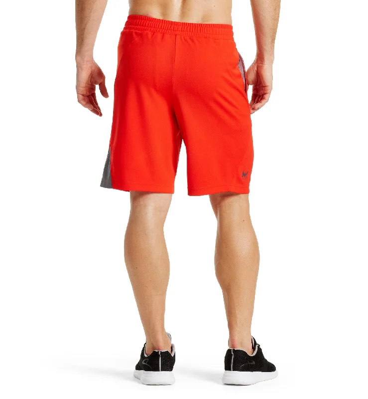 VaporActive Element 9"" Training Shorts | Fiery Red / Iron Gate