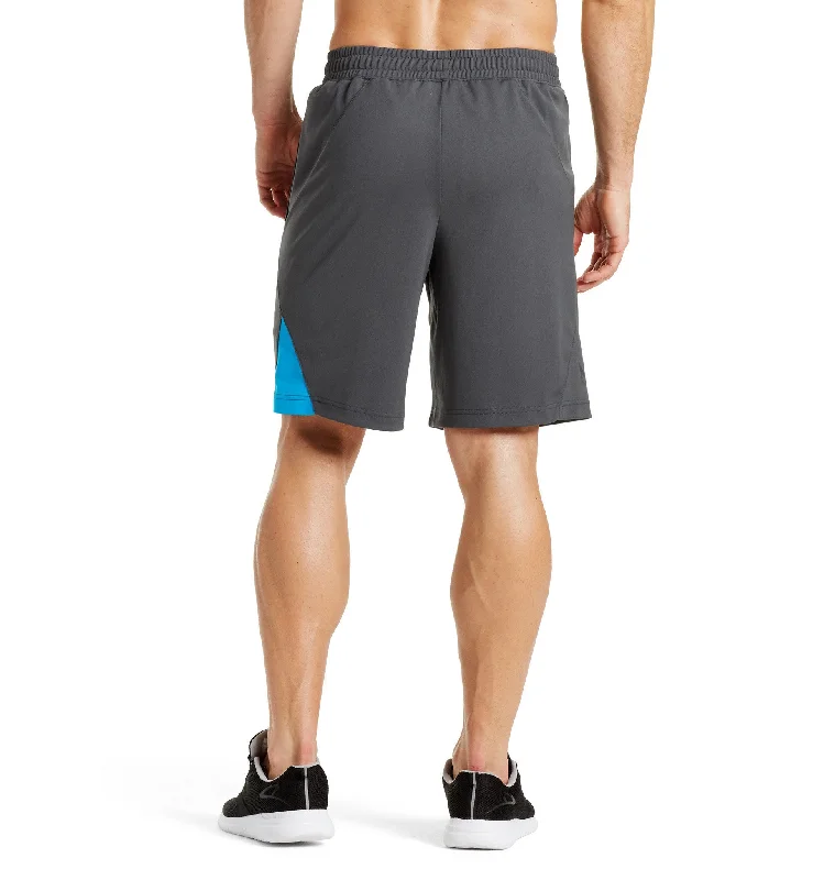 VaporActive Element 9"" Training Shorts | Iron Gate / Bright Blue