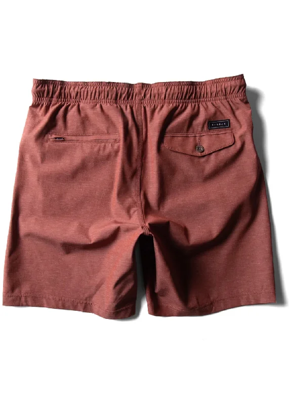 Vissla Hemp No See Em's ECO Elastic Shorts  18.5"" - Barn Red