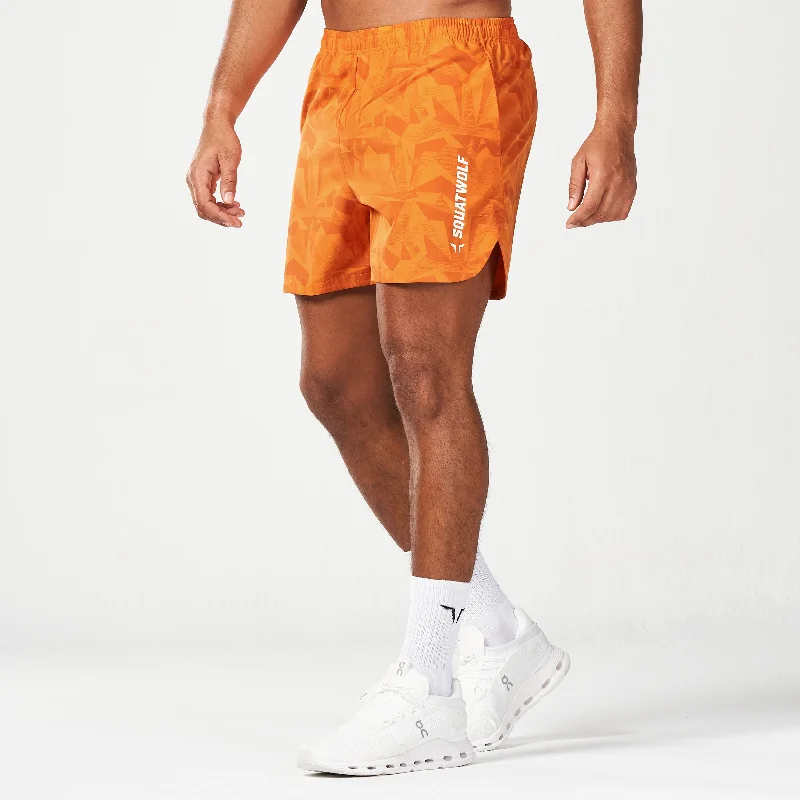 Warrior 5"" Shorts 2.0 - Persimmon Orange Dot Camo