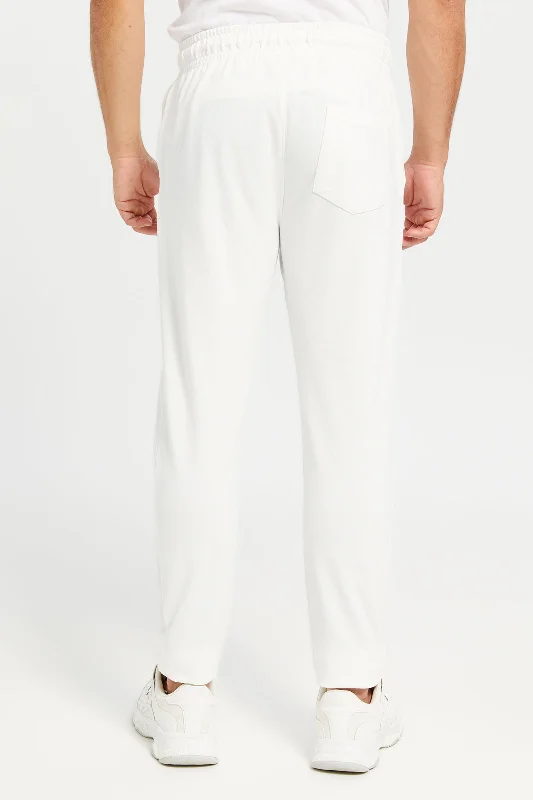 Men White Jogger Pants