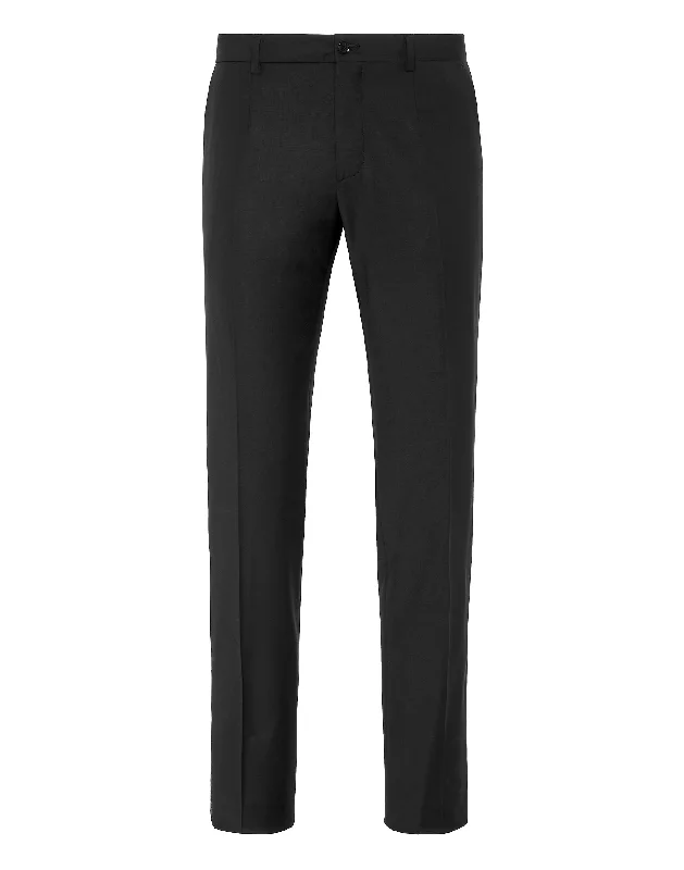 Wool Long Trousers Gigolò fit Skull