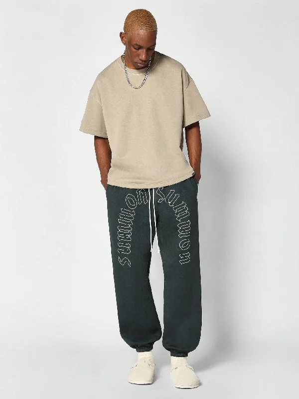 90s Jogger Pants With Front Graphic