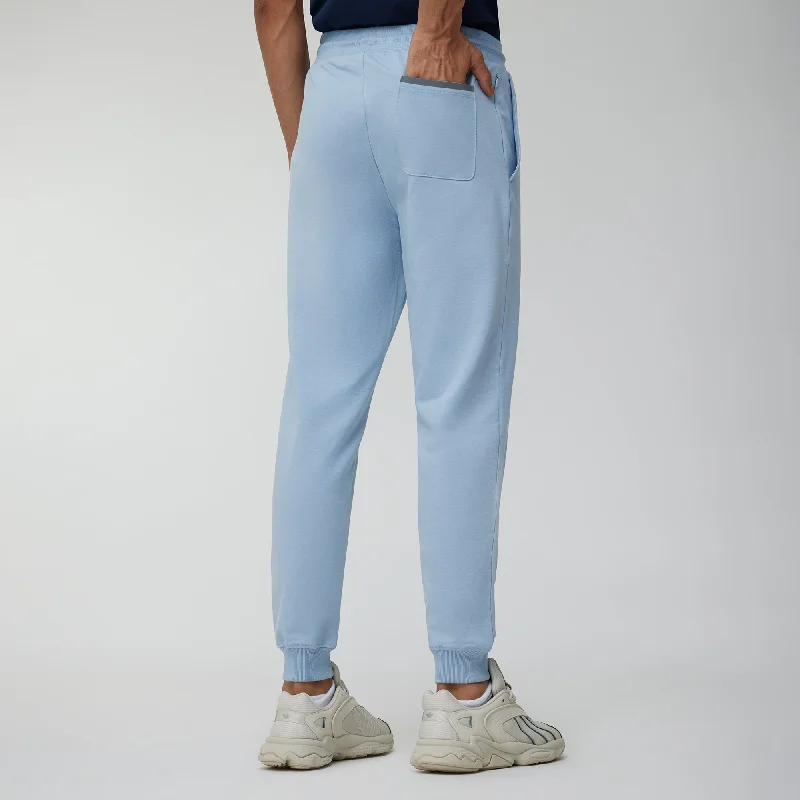 Ascent French Terry Cotton Blend Joggers Glacier Blue