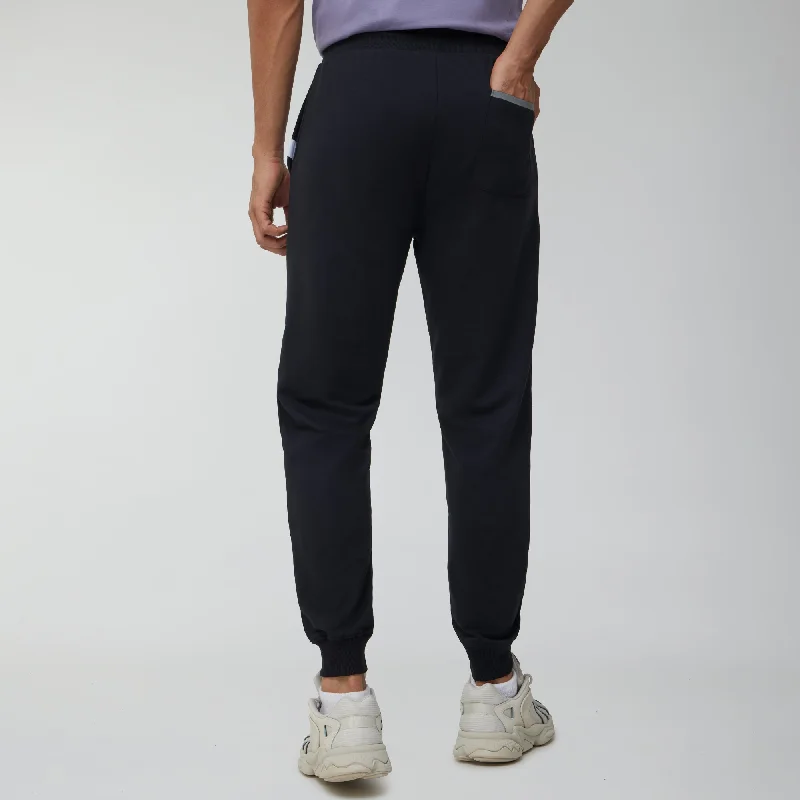 Ascent French Terry Cotton Blend Joggers Pitch Black