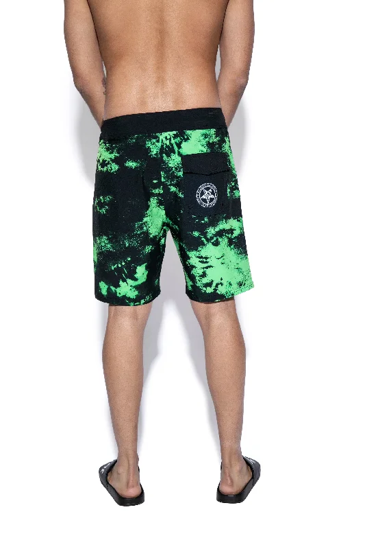 Believe In Yourself - Green Lightning Board Shorts