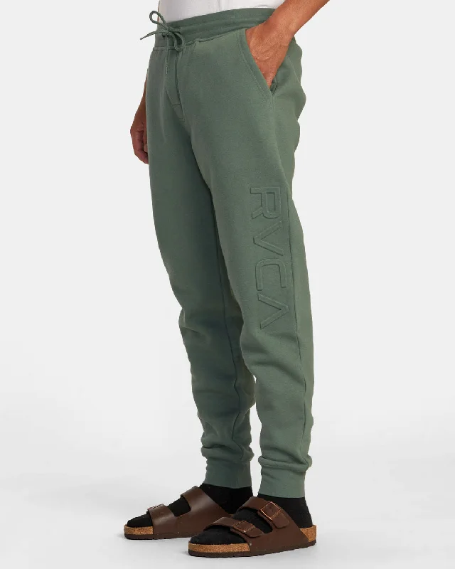 Big RVCA Embossed Joggers - Jade