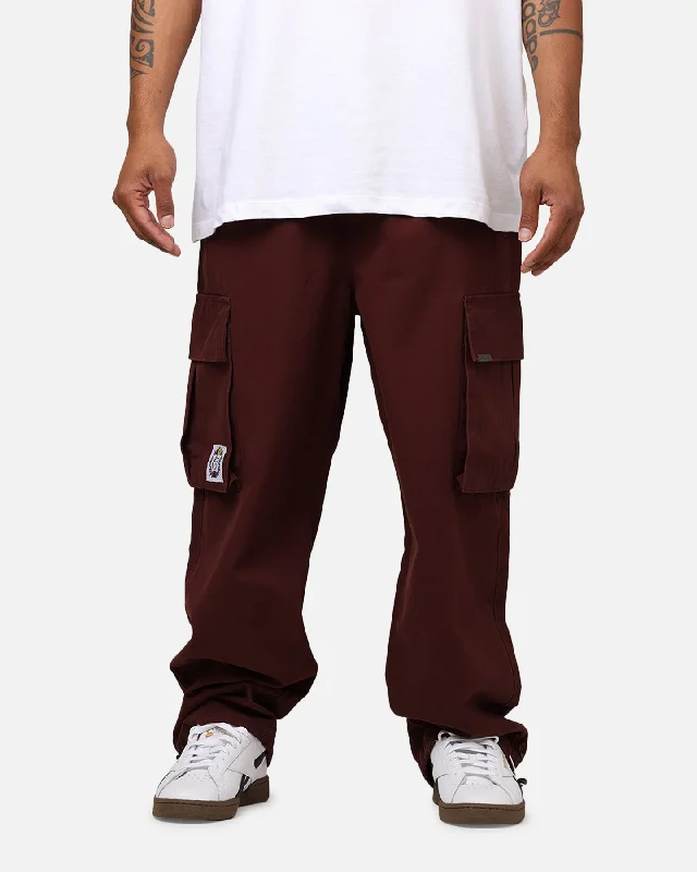 Carre Canvas Superior Cargo Joggers Maroon