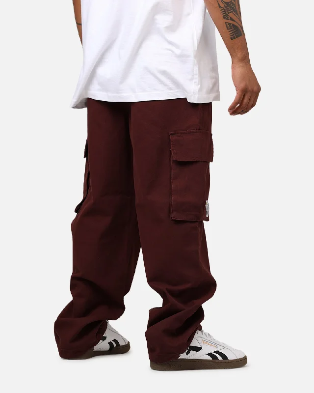 Carre Canvas Superior Cargo Joggers Maroon