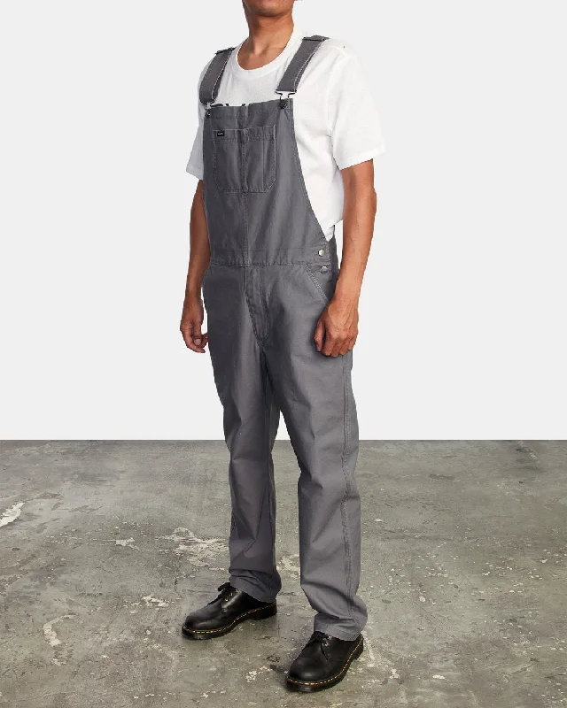 Chainmail Relaxed Fit Overalls - Smoke