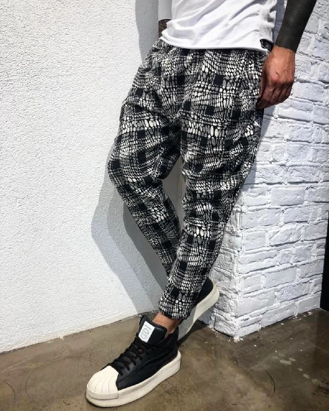 Checkered Baggy Jogger Pant B310 Streetwear Jogger Pants