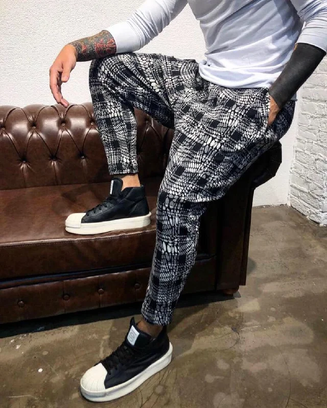 Checkered Baggy Jogger Pant B310 Streetwear Jogger Pants