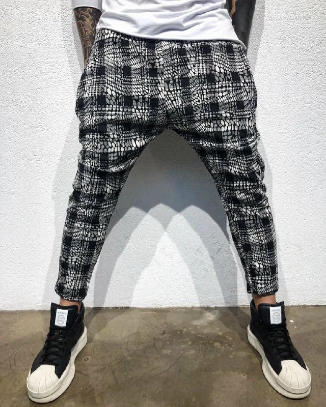 Checkered Baggy Jogger Pant B310 Streetwear Jogger Pants