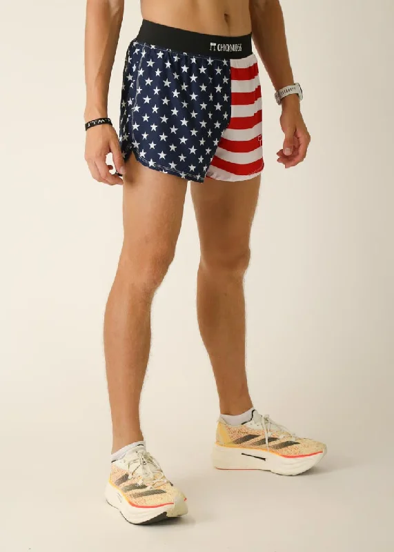 Men's USA 4"" Half Split Shorts