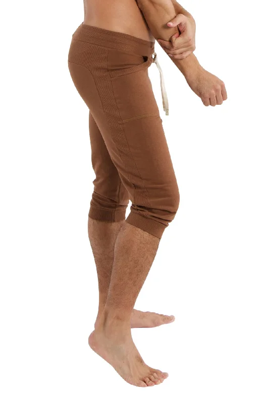 Cuffed Yoga Pants (Solid Chocolate)