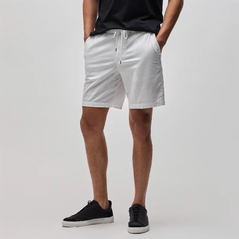 Cotton Linen Short - White