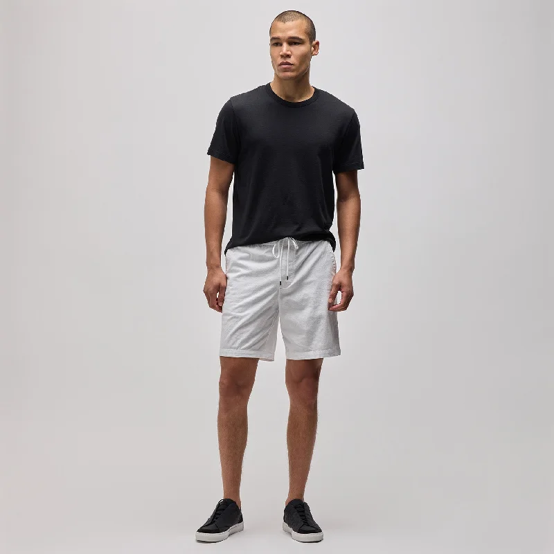 Cotton Linen Short - White