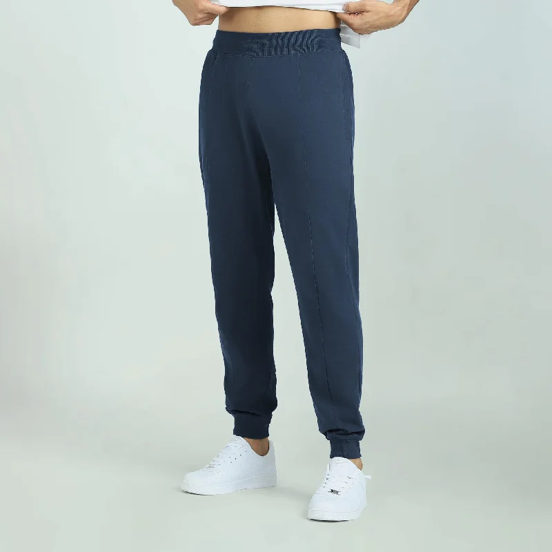 Cruze French Terry Cotton Joggers Opal Blue