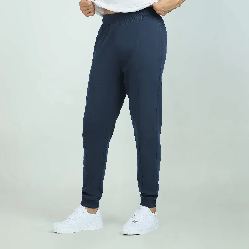 Cruze French Terry Cotton Joggers Opal Blue