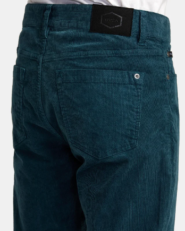 Daggers Pigment Corduroy Pants - Mallard Blue