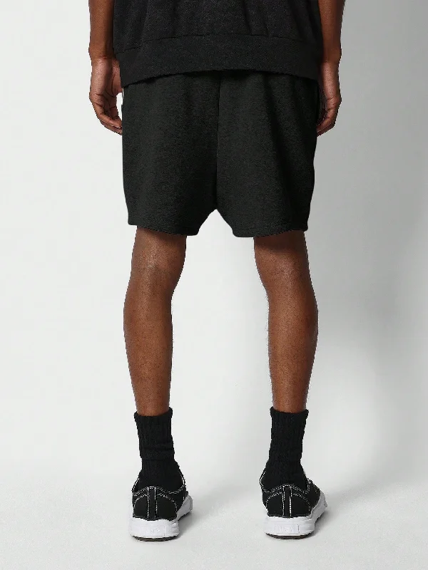 Drop Crotch Shorts With Year Graphic