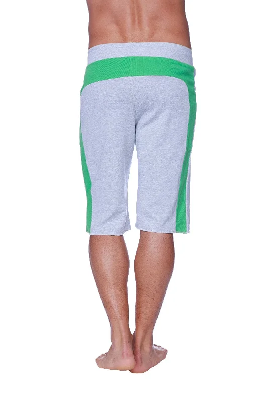 Eco-Track Short (Heather Grey w/Green)