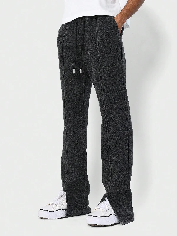 Flare Fit Front Slit Jogger With Drawcords College Ready