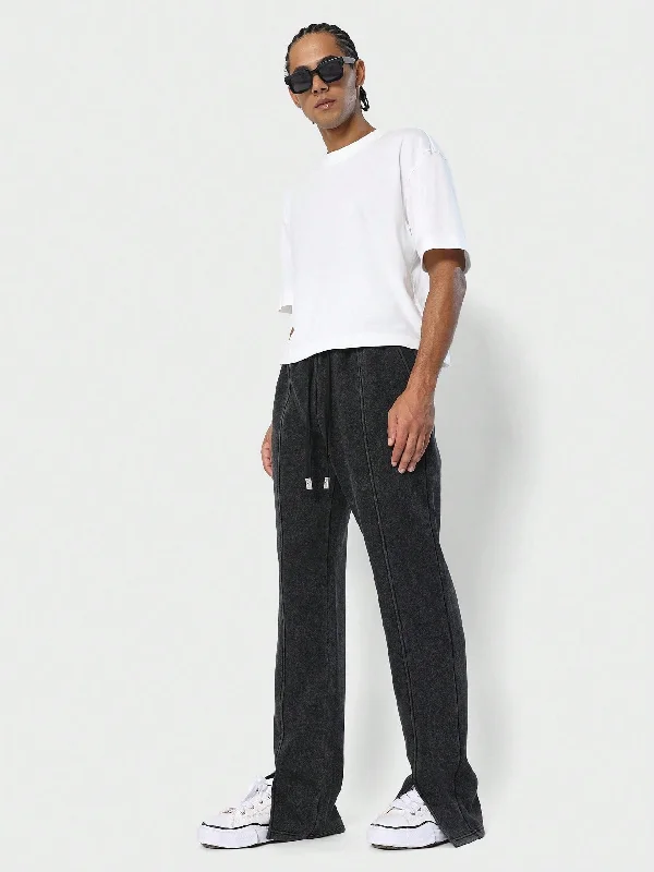 Flare Fit Front Slit Jogger With Drawcords College Ready