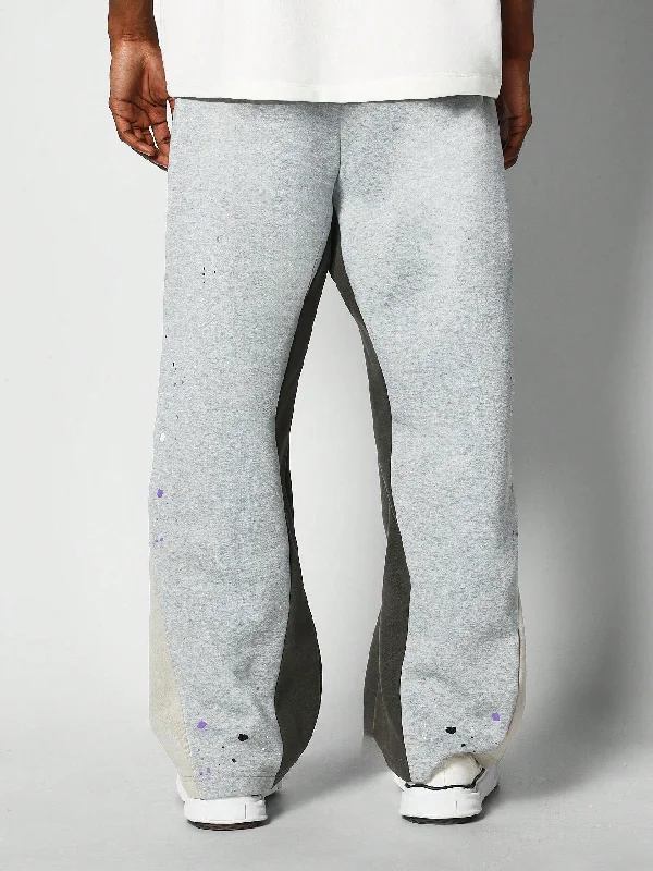 Loose Fit Baggy Joggers With Paint Print