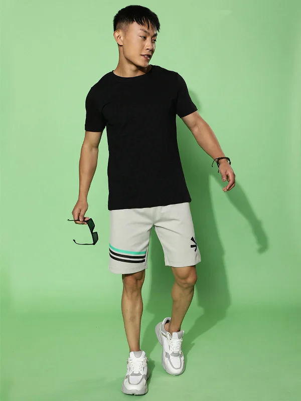 Grey Regular Fit Shorts