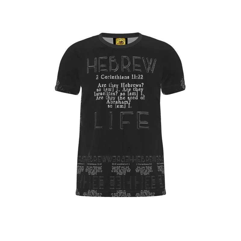 Hebrew Life 02-07 Royal Designer Unisex T-shirt (Style 02)